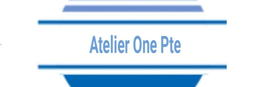 Atelier One Pte Cover Image