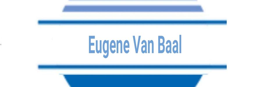 Eugene Van Baal Cover Image