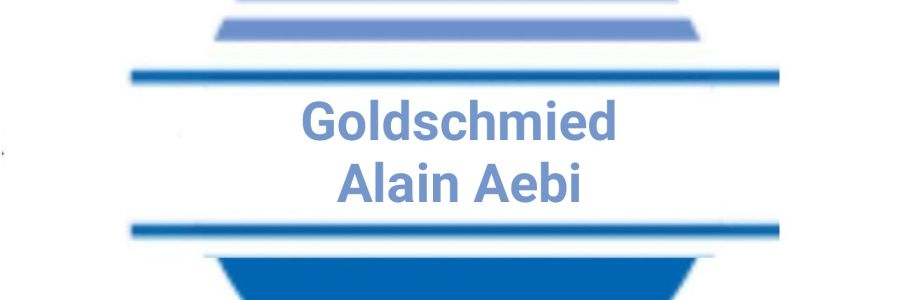 Goldschmied Alain Aebi Cover Image