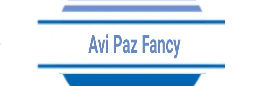 Avi Paz Fancy Ltd Cover Image