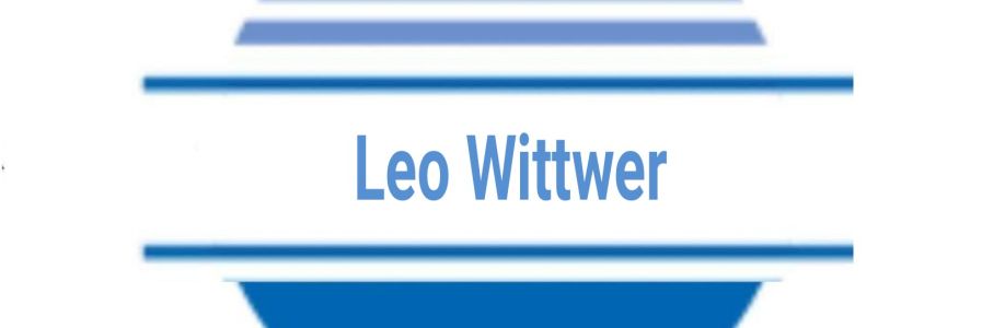 Leo Wittwer Cover Image
