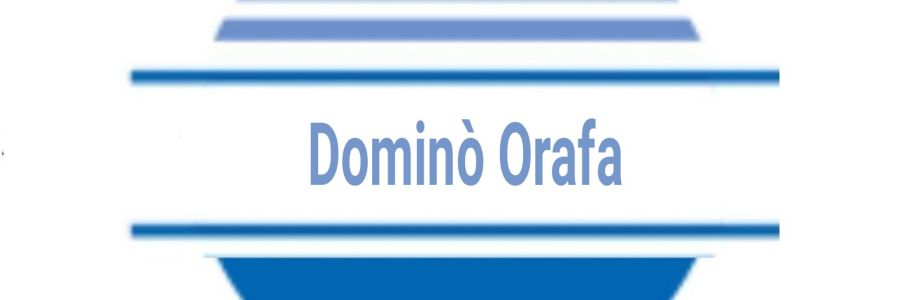 Dominò Orafa Cover Image