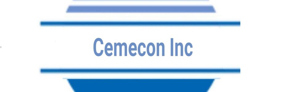 Cemecon Inc Cover Image