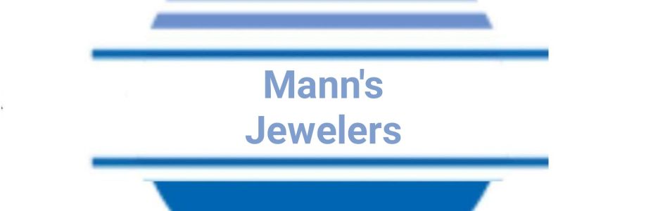 Mann's Jewelers Cover Image