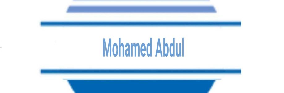 Mohamed Abdul Cover Image