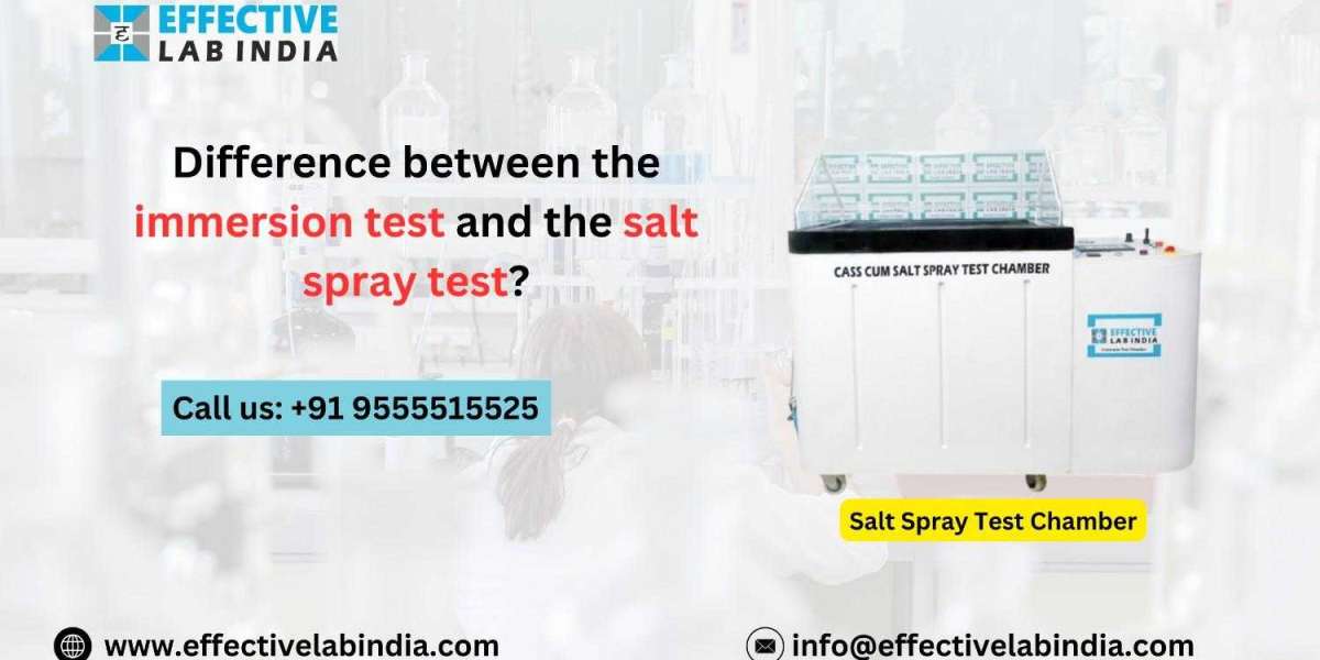 Difference between the immersion test and the salt spray test?